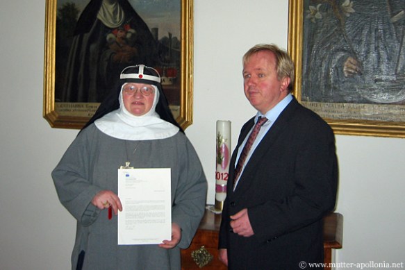MdEP Arne Gericke bei seinem Besuch im Kloster St. Birgitta in Altomünster am 11. November.