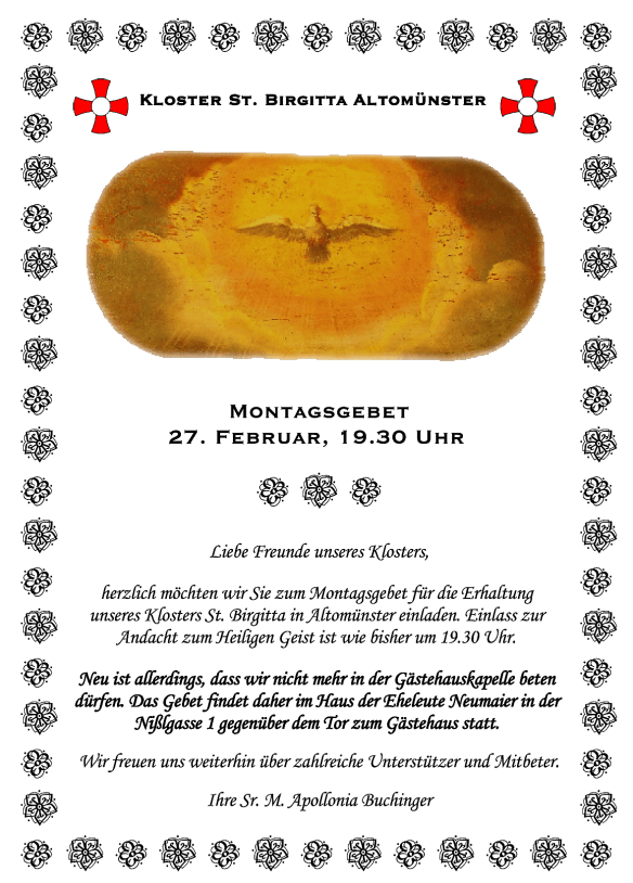 Andacht zum Heiligen Geist